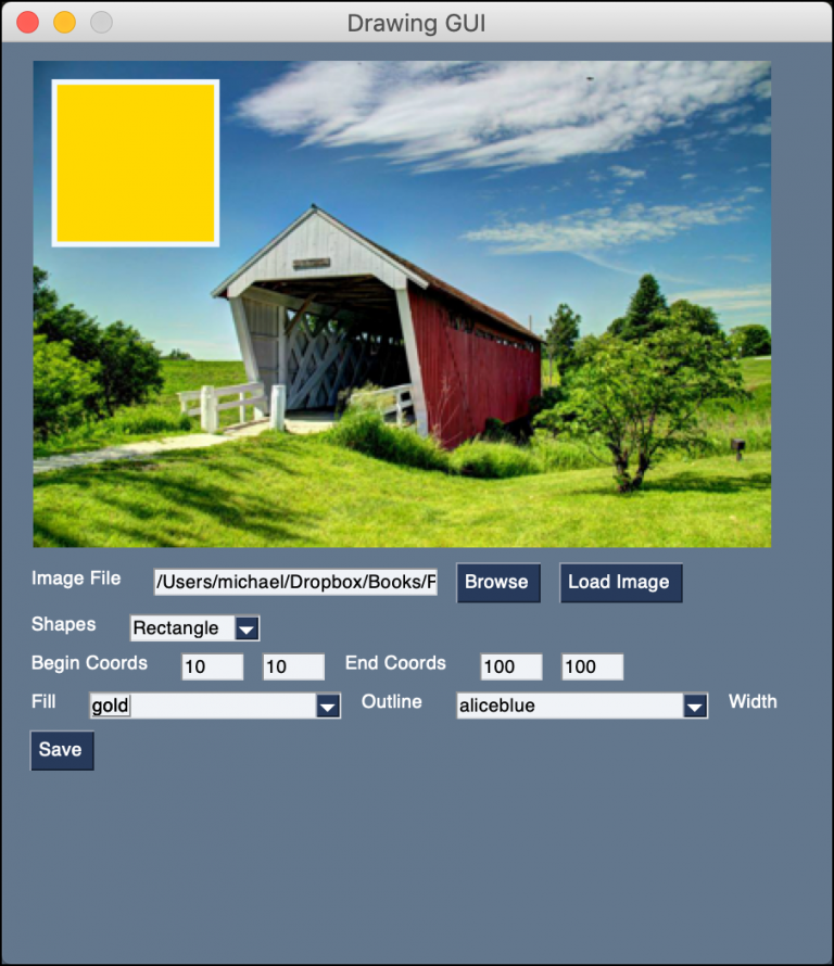 PySimpleGUI - How to Draw Shapes on an Image with a GUI - Mouse Vs Python