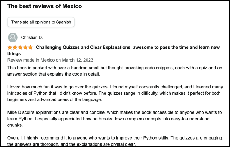 The Python Quiz Book is Now Available - Mouse Vs Python